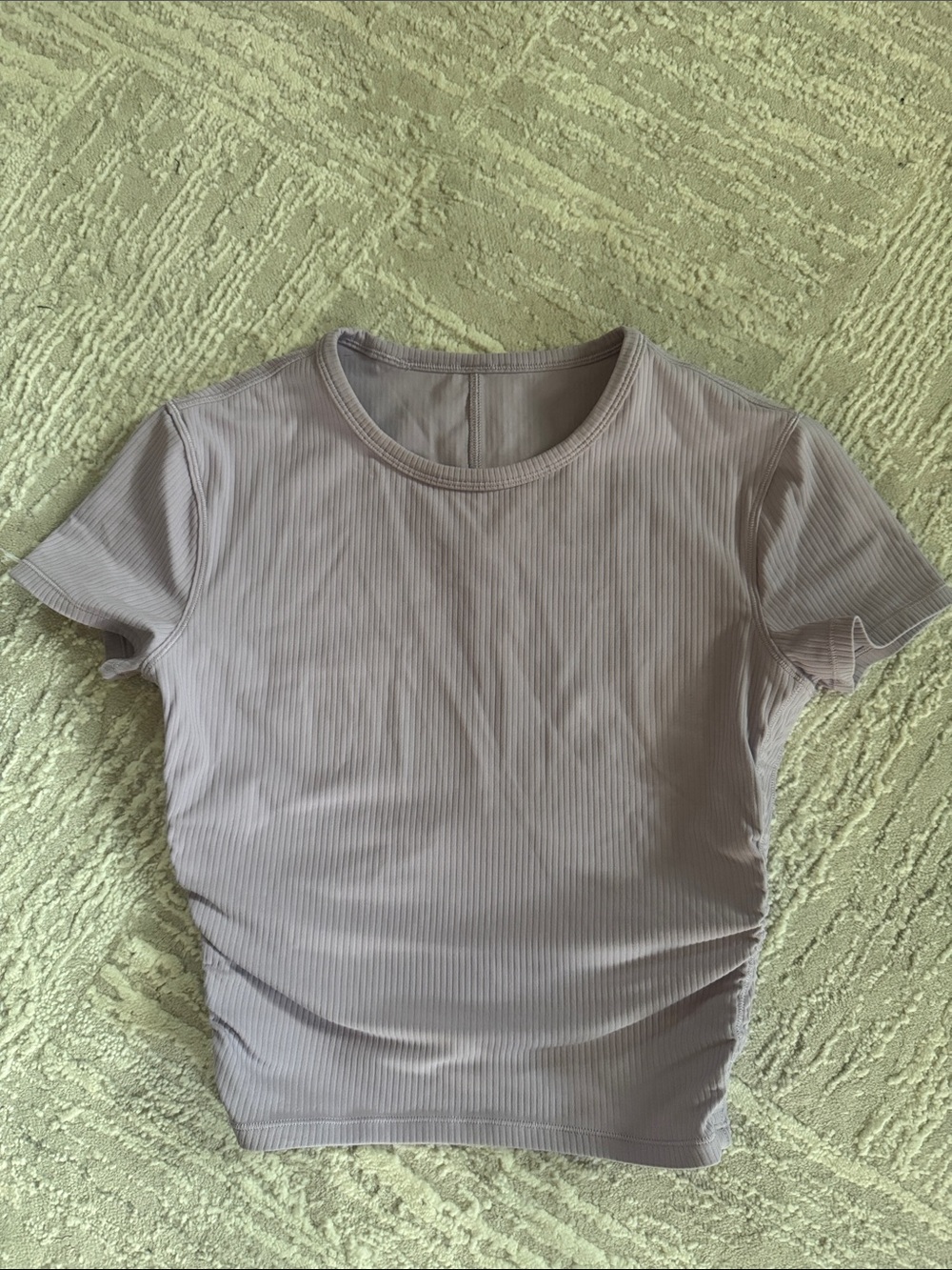 lululemon athletica Ribbed Short Sleeve Tee in Dusty Lavender